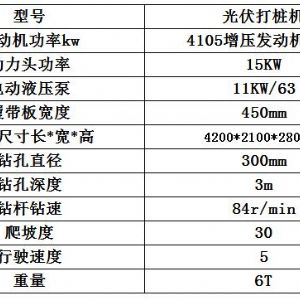 長螺旋光伏打樁機(jī)